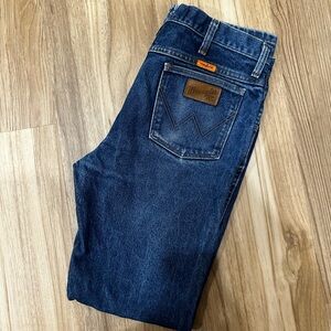 Wrangler Mens Flame Resistant Blue Jeans Size 32 X 34
